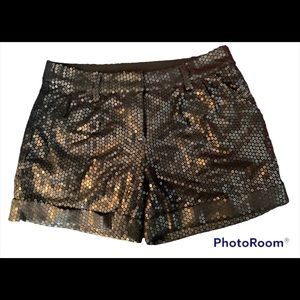 Luce sequin black shorts Small